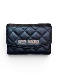 Cartera Steve Madden Flap Negro Acolchado