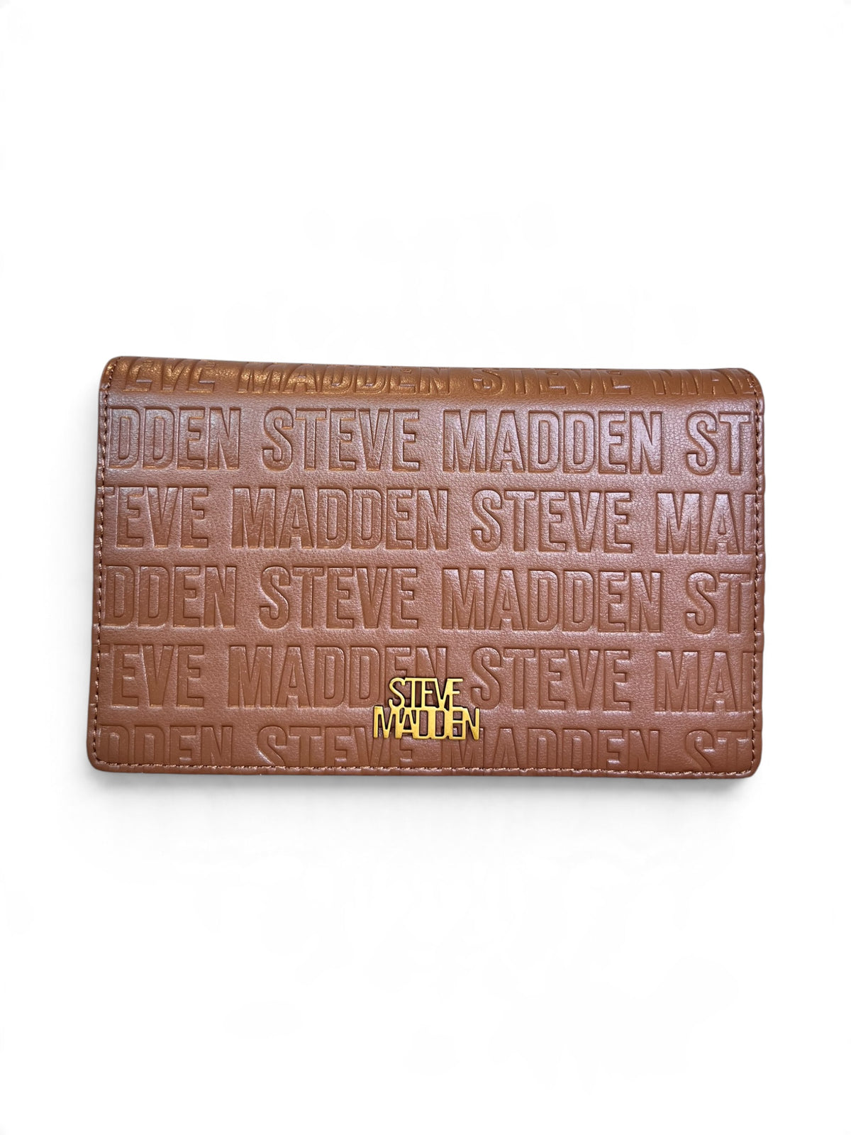 Bolsa Steve Madden Crossbody Clutch Café Monograma