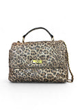 Bolsa Steve Madden Crossbody Satchel Leopardo Beige