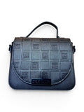 Bolsa Steve Madden Crossbody Satchel Negro Monograma