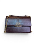Bolsa Steve Madden Crossbody Shoulder Café Monograma