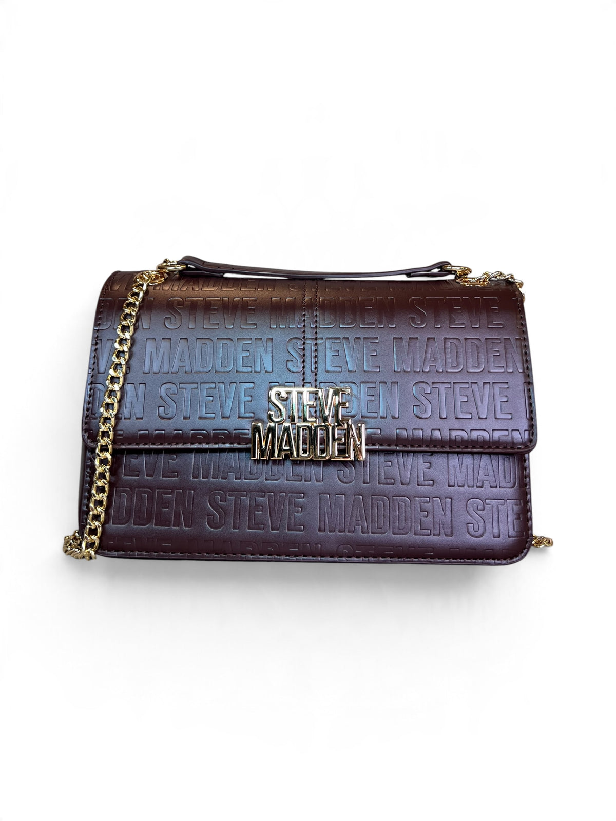Bolsa Steve Madden Crossbody Shoulder Café Monograma