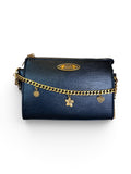 Bolsa Steve Madden Crossbody Shoulder Negro Dijes Dorados