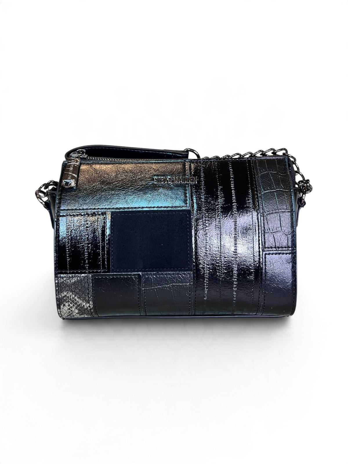 Bolsa Steve Madden Crossbody Shoulder Negro Patchwork