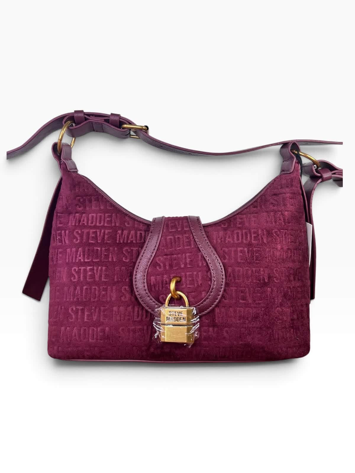 Bolsa Steve Madden Crossbody Shoulder Vino Monograma