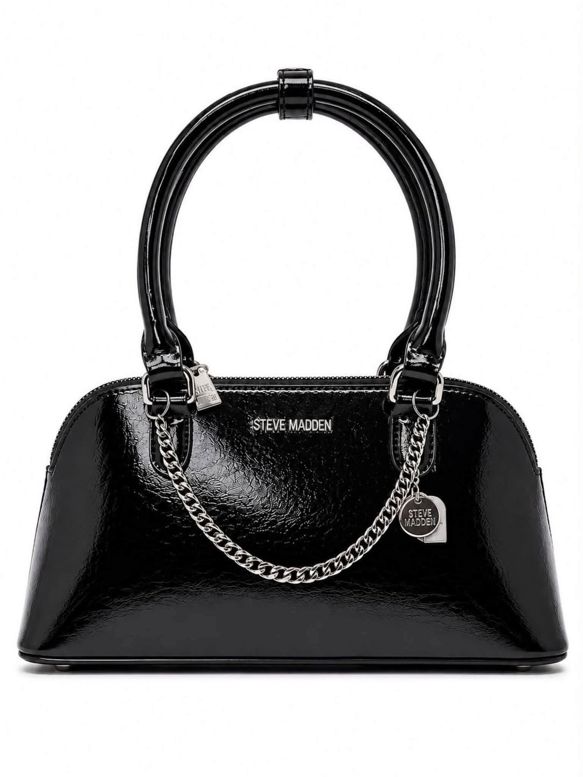 Bolsa Steve Madden Satchel Negro Charol