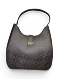Bolsa Tommy Hilfiger Hobo Café Monograma
